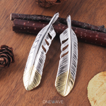 (Domestic spot) KEN KIKUCHI Chuji Jian Xianjin feather XL chrysanthemum under the gold necklace pendant