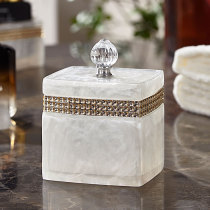 Simple dustproof cotton sign box cotton cotton swab storage box makeup remover cotton dressing table cosmetic storage transparent