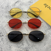 Net red with personality sunglasses female street photo ins female tide Korean version of retro Harajuku style ulzzang sun glasses