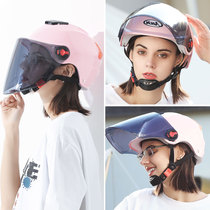 Summer helmet electric battery car ladies summer sunscreen four seasons universal cute half helmet lightweight breathable helmet