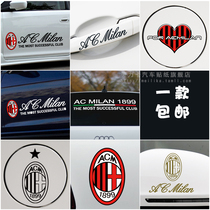 AcMilan car sticker side door fuel tank cover windshield sticker to cover bumper scratches