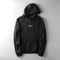 Foreign trade tail single male cut standard cattle sweater Autumn and winter hooded velvet thickened Europe and the United States export original single sports jacket
