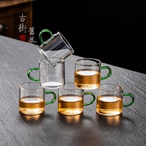 Kung Fu Tea Cup special thick glass cup Master Cup home Japanese transparent Tea Sea single tea cup tea set