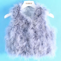 Childrens clothing * Shao special winter clothing new products Set rabbit hair raccoon hair padded fur coat girls 801 cut