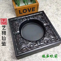 Black Sandalwood Ashtrays Blossom with rich and expensive solid wood large wooden living room swing piece New and versatile gift multi-style