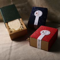 Handmade soap packaging carton empty box soap box cowhide carton soap box paper silk gift box gift bag
