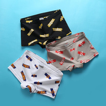 Pure Cotton Flat Corner Briefs Lady Medium-high Waist Full Cotton Inner Crotch Women Underwear Triangle Bottom Pants Fashion Printed Big Code Breathable