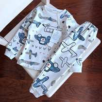 Cotton boys autumn clothes and trousers set underwear two-piece set-11 4