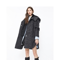 Ayo ONLY SPRING MID-SPRING Loose Splicing with Cap Cape Fur Coats Women S) 11934S502