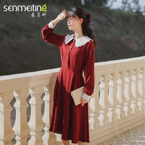 Fashion tea clothing women Chinese style womens Republic of China style retro womens literary slim dress Tang dress modified version of women