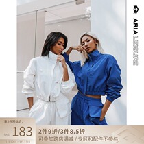 ARIALEISURE loose sports suit women short long sleeve fitness coat winter wear loose casual pants