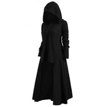 TryEverything Gothic Punk Jacket  Black Hooded