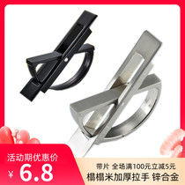 Simple tatami handle Free slotting Invisible embedded flat black dark handle grooved floor Kang cabinet door handle