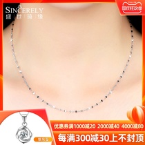 pt950 Platinum Necklace Platinum Pendant Necklace choker Lips Chain Large Platinum Necklace Women