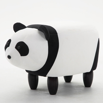 Creative giant panda changing shoes stool containing storage stool living-room sofa stool domestic short stool personality cute stool