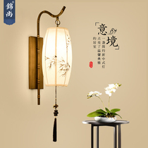 Chinese wall lamp modern creative Chinese style living room bedroom lamp hotel restaurant Engineering lamp new Chinese aisle wall lamp