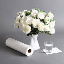 Solid color flowers water-retaining cotton waterproof bouquet root base white wrap paper water-storing cotton paper floral flower shop materials