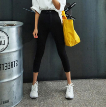 Lagirl Korea 19 spring new thin tight eight-point pants~all-match casual pants