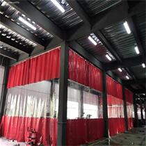 High quality waterproof windshield partition curtain car wash curtain car beauty 4s shop station push-pull door curtain car wash room fully transparent