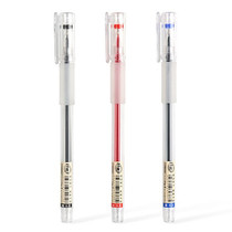 Dot stone quick dry gel pen DS269 simple soft grip glue sign pen student 0 5 full needle tube pull cap gel pen