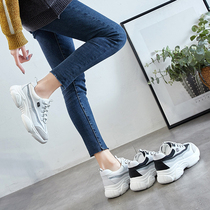 Tide brand 2021 spring and summer new sports trendy shoes womens small white shoes Korean version of Joker casual ins dad shoes women shoes