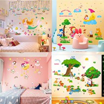 Girl wallpaper photo wall bedroom wallpaper self-adhesive background wall Net red supplies Sticky Stickers home boy