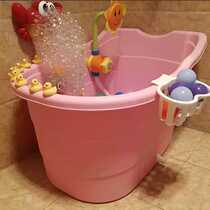 Childrens bath tub Plus size baby tub Baby swimming tub thickened bath tub Childrens bath tub Household can sit