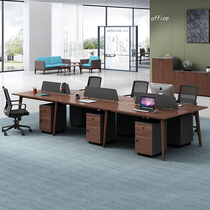 Haorui staff desk simple modern four-person Card position office furniture computer office table and chair combination