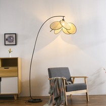 Day-style Silence Wines for the Cottage Villa Chinese style bedroom Book room Living Room Retro Sofa Light Floor Lamp