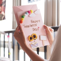Candy Color Teachers Festival Greeting Cards Solid Handmade Creative Students Day Graduation Season Advanced Thanksgiving Teacher Presents