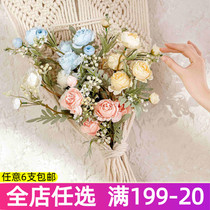 7-head Lulian green plant decoration simulation flower