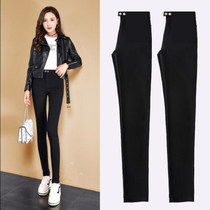 Plus velvet leggings women wear spring and autumn 2021 New slim slim high waist elastic casual small feet magic pants