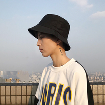 Hat male tide solid color fisherman hat mens cool Four Seasons sunscreen sun hat Japanese Korean fashion hip-hop basin hat man