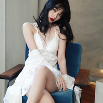 Quiet and gentle ~ beauty to suffocation VIRRI CIAGA Summer SHUI female real silk sleeping robe harness two sets