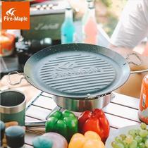 Hot Maple outdoor frying pan camping barbecue tray wheat rice stone coating non-stick portable easy to clean large pot