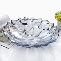 Sugar plate Creative personality simple glass fruit plate Living room coffee table Large fruit basin fruit bucket dry fruit plate Small sugar plate