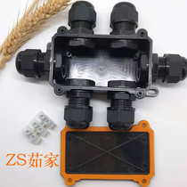 Outdoor waterproof sealing cartridge terminals can be buried underwater two-in-four-out junction IP68 plastic housing promotion