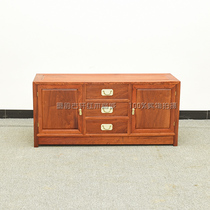 Mahogany furniture Myanmar rosewood TV cabinet high cabinet Chinese style living room plain TV cabinet big fruit red sandalwood storage cabinet