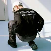 SAMESAME new round neck autumn national tide long sleeve T-shirt mens Tide brand loose hip hop cotton top ins Japanese