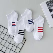 Socks mens socks boat socks white socks tide short waist sports sweat low Rainbow