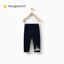 Tongtai autumn and winter new baby leggings 5-24 months-3 years old female baby plus velvet go out warm trousers autumn