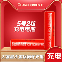 Changhong 5 Ni-MH Rechargeable Battery 2600mAh Large Capacity KTV Microphone Toy No.5 2