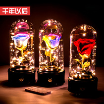  The little prince immortalized flower music box music box to send girlfriend girl birthday gift wooden sky city girl