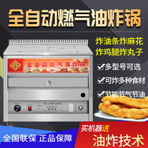 Fryer Commercial gas automatic temperature control fried twist fritter chicken steak stove stall large capacity fried chicken equipment