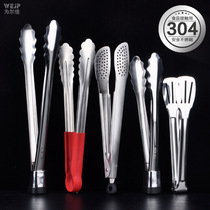 Thickened 304 stainless steel food clip kitchen barbecue meat snack steak buffet bread clip Food commercial