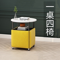 Nordic Rubiks Cube stool Net red sofa light luxury side a few small coffee table living room multifunctional movable small square table and chair combination