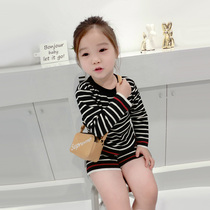 Fall in Love Beautiful Girls Baby Stylish Fashion Sets Kids Long Sleeve Knit 2pcs Set 8389 Size 80