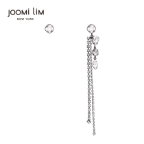 JOOMi LiM Crystal tassel earrings female lost an earring niche fashion ins Wind earrings exquisite earrings