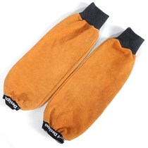 Full cowhide sleeve welder special labor protection sleeve Welding protection Anti-scalding wear-resistant high temperature welder wrist