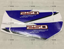 Suitable for motorcycle appliquet cross country Suzuki large eye DR250 rear side plate side plate sticker applidge